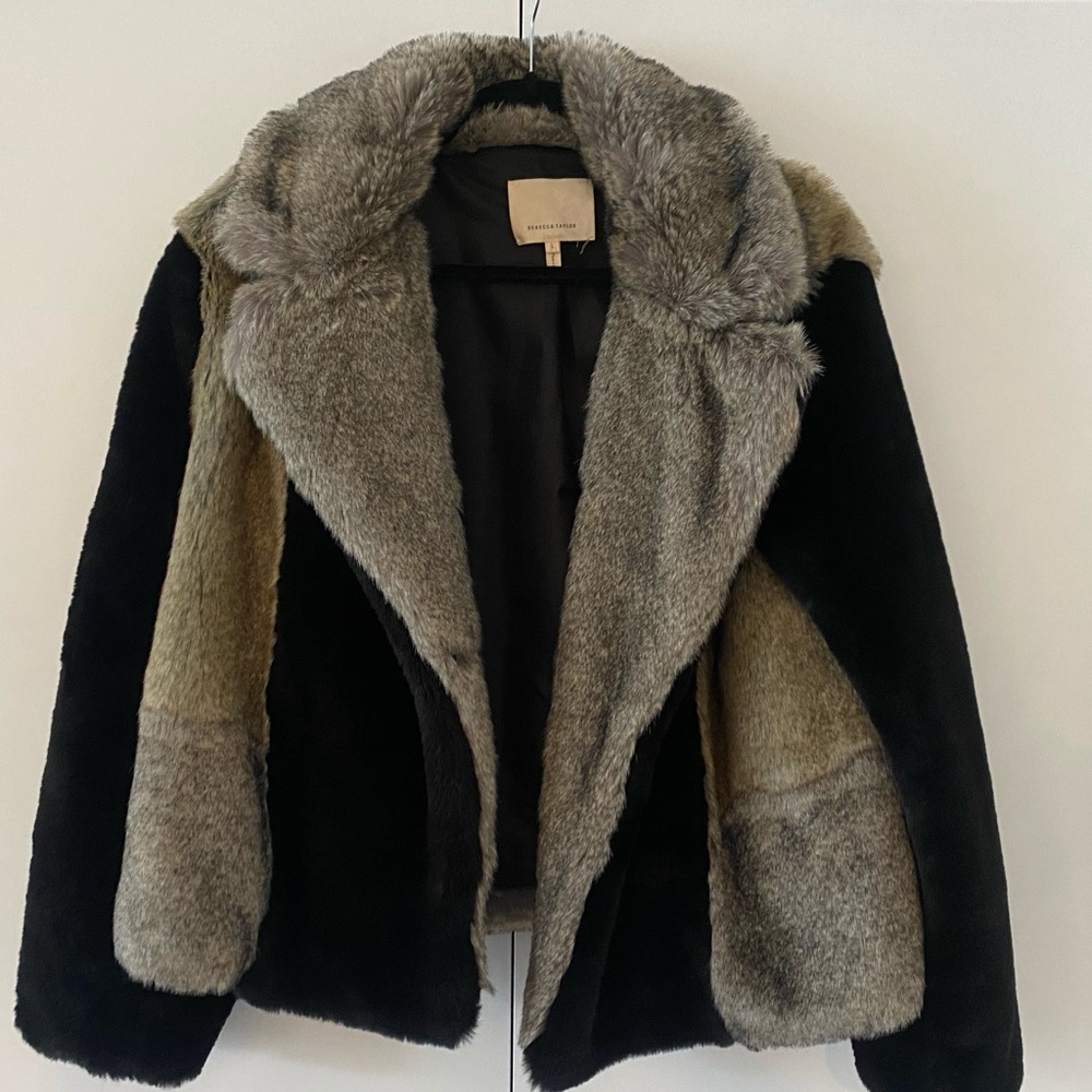 Rebecca Taylor Faux Fur Coat